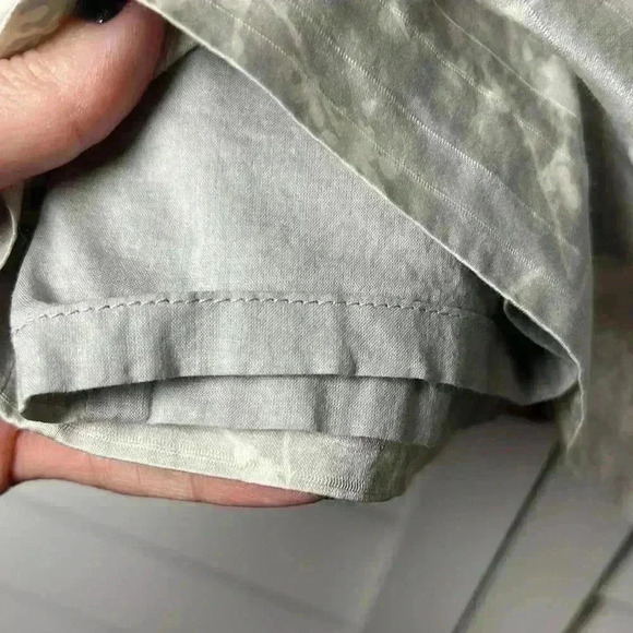 LOFT Silk Blend Floral A-Line Skirt Size 10 Gray & Cream - Picture 5 of 9